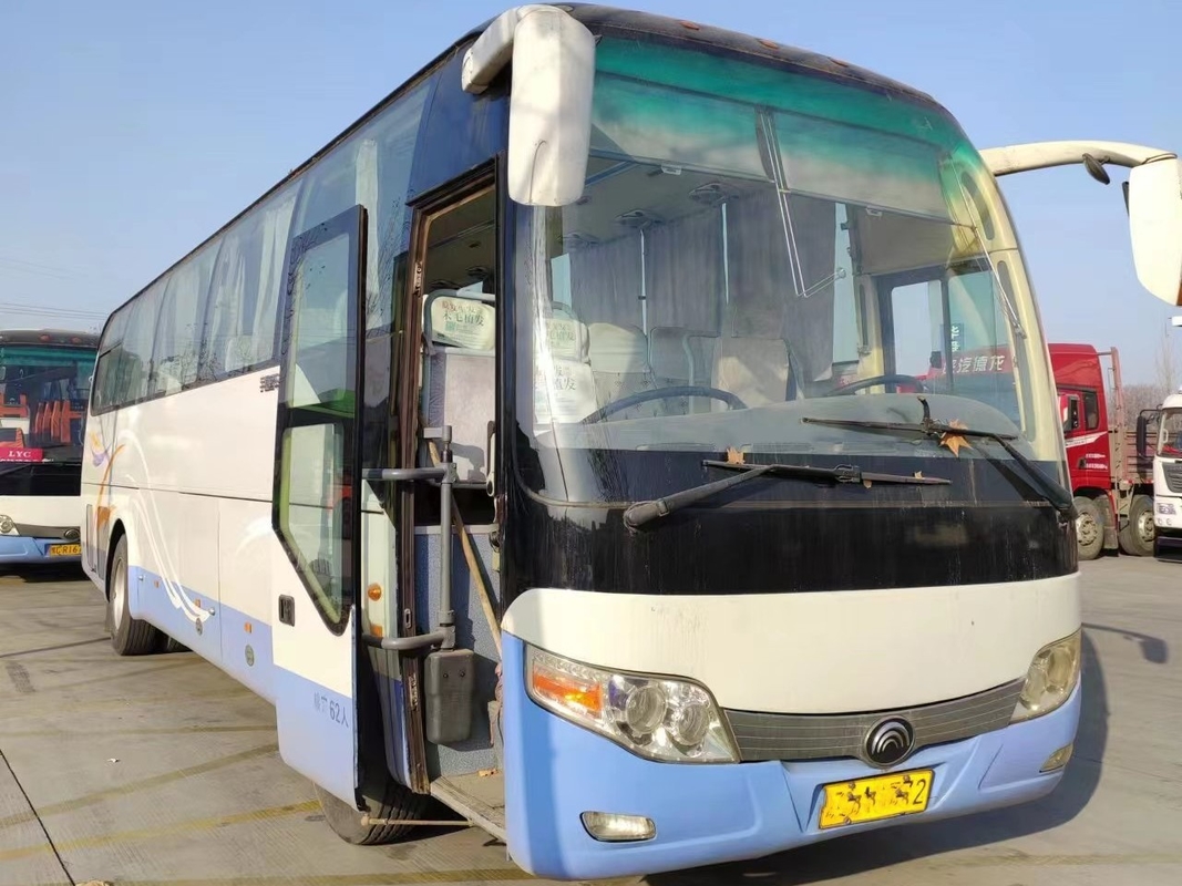 Benutzte Dieselbusse berichtigen Rückseite Steeing-Bus Yutong Zk6110 2+3layout 62seats Yuchai-Maschinen-Bus