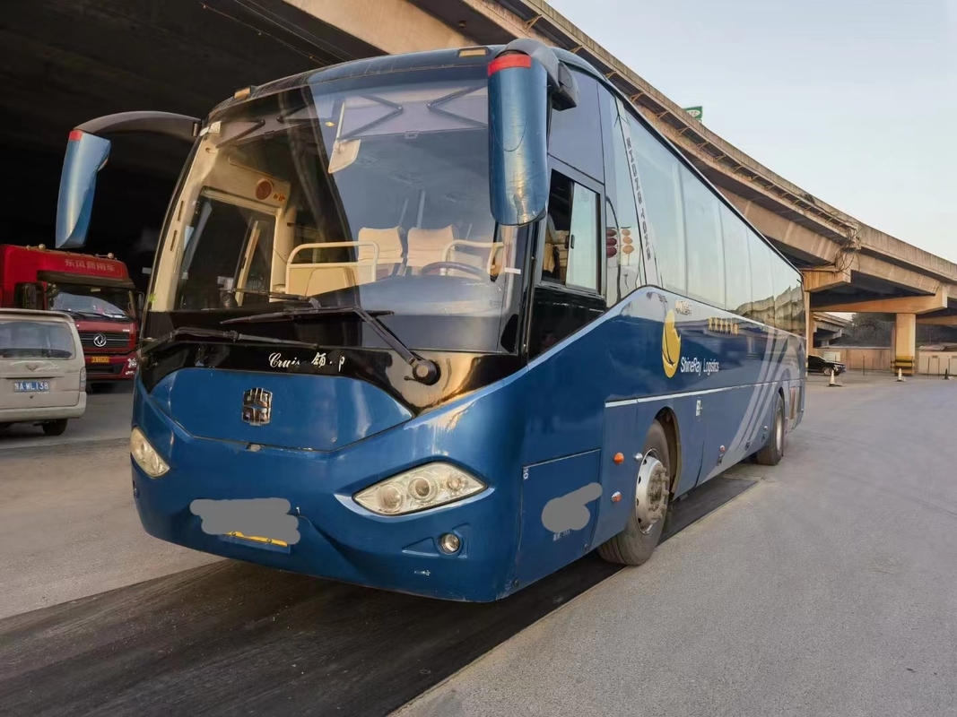 Benutzter Luxustrainer Zhongtong-Bus Weichai 300hp 55seats verließ Hand-Antrieb zwei Türen