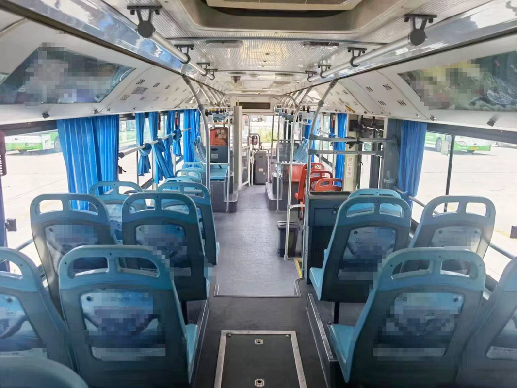 Benutzter Stadt-Bus Yutong LHD Handdes öffentlichen transports des Stadt-Durchfahrt-Bus-zweite Bus
