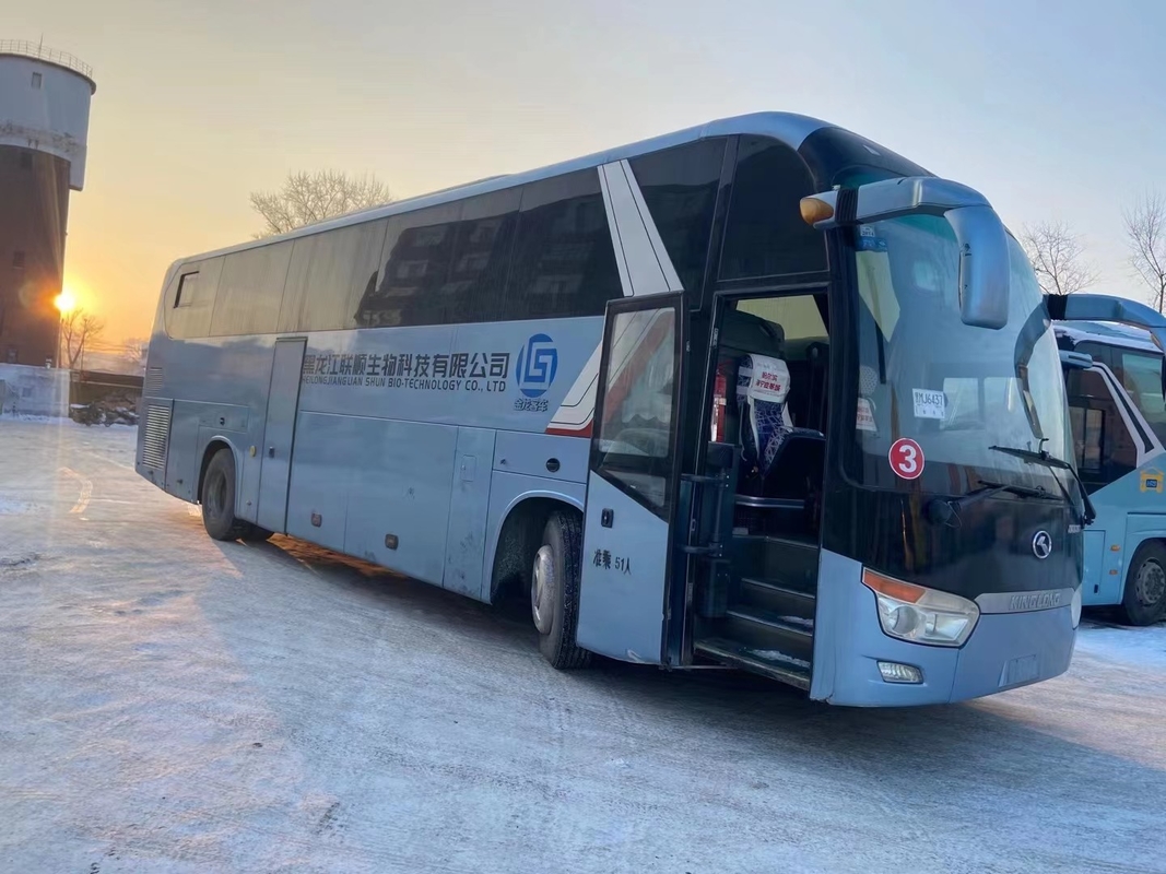 Benutzte 2014-jährige 51 Sitze Trainer-Bus benutzten Bus Team Travel Bus For Africa Kinglong XMQ6128