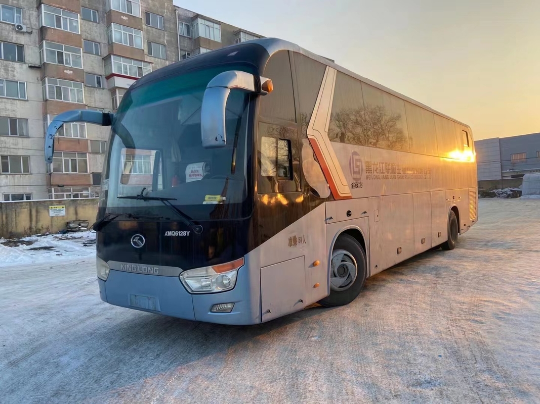 Benutzte 2014-jährige 51 Sitze Trainer-Bus benutzten Bus Team Travel Bus For Africa Kinglong XMQ6128