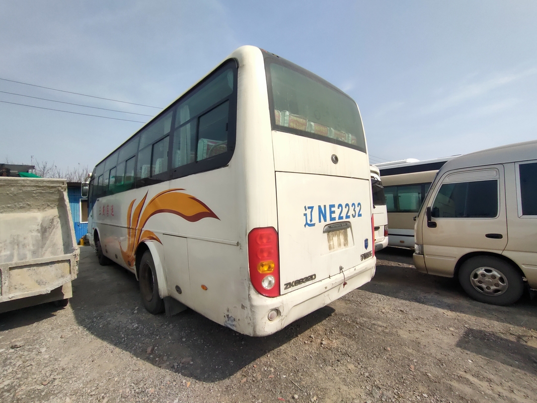 Benutzte Antrieb Trainer-Bus MINI Van 43seater rechte Yutong-Blattfederung mit Klimaanlage