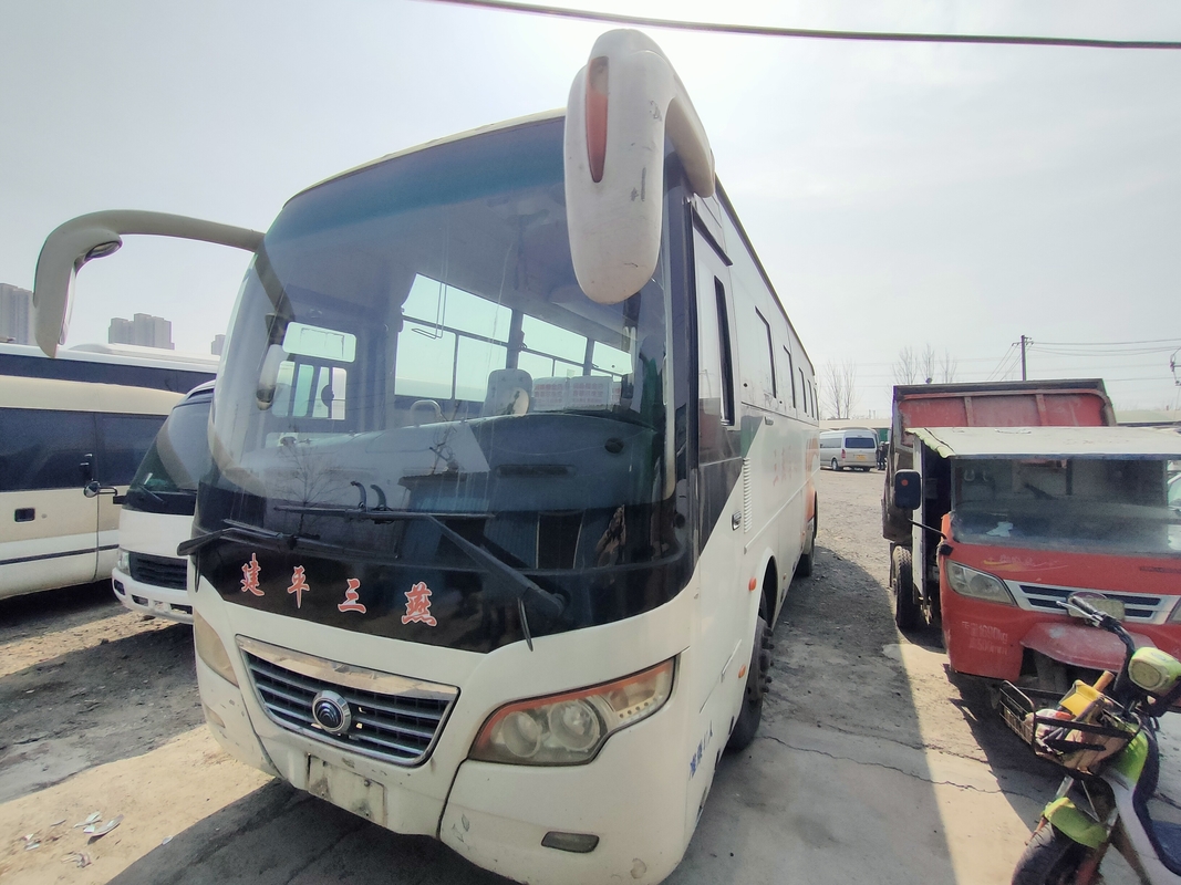 Benutzte Antrieb Trainer-Bus MINI Van 43seater rechte Yutong-Blattfederung mit Klimaanlage