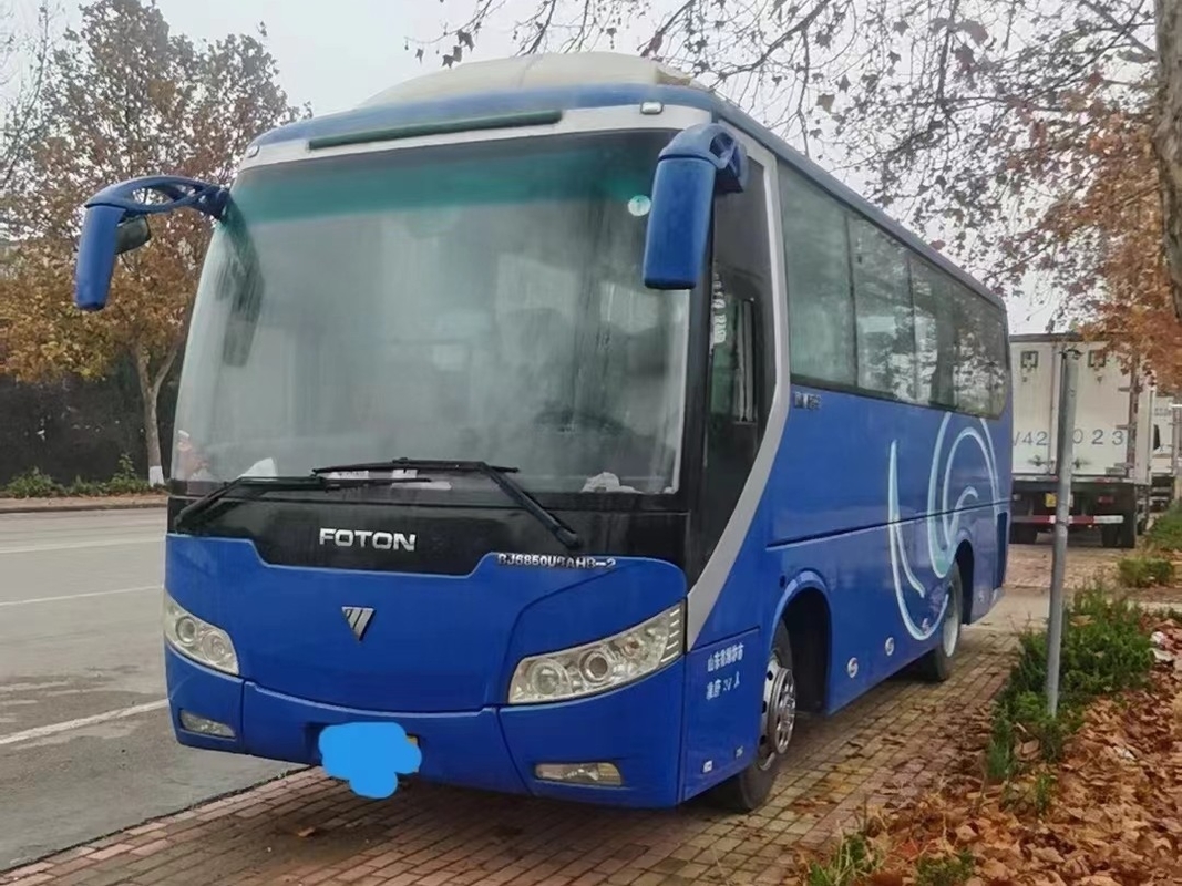 Verließen 37 Sitze benutzter Bus und Bus BJ6850 Trainer-Yuchai Engine Useds Foton Hand-Antrieb