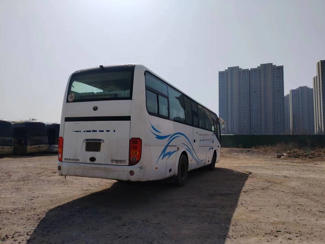 Sitzdoppeltüren-weiße Farbe des zweite Handmicrobus-43 benutzte Maschine Yutong-Bus-ZK6102D Yuchai