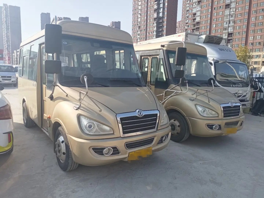 Zweite Hand Mini Van Front Engine Folding Gate Slidng Windows 14 Sitze verwendeter Dongfeng Mini Bus EQ6550