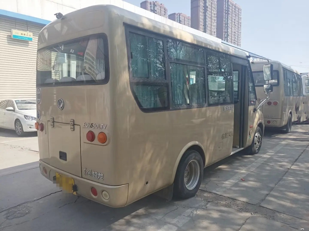 Zweite Hand Mini Van Front Engine Folding Gate Slidng Windows 14 Sitze verwendeter Dongfeng Mini Bus EQ6550