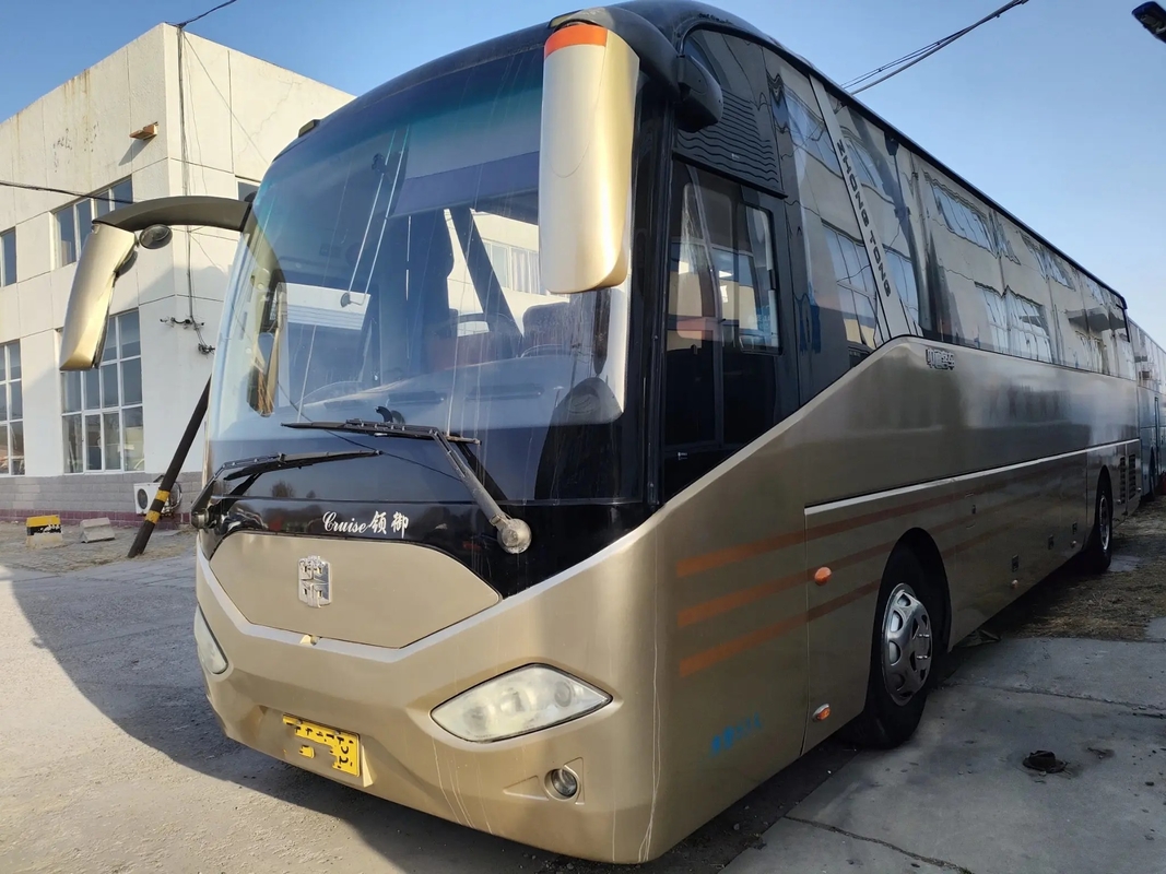 Benutzte Reise-Bus Yuchai-Maschinen-Doppeltüren 53 Sitze 12 Meter zweite Hand-Zhongtong-Bus LCK6125