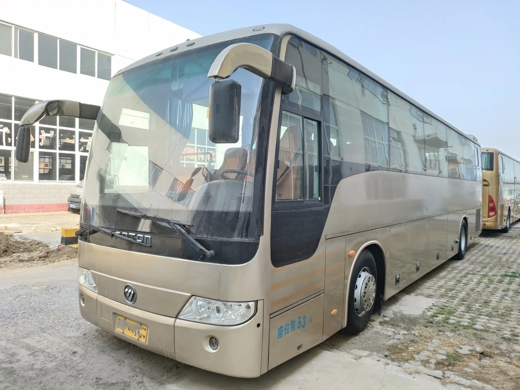 Benutzte Handels- der Bus-Doppeltüren-53 Hand Foton BJ6120 Sitz-Yuchai-Maschinen-330hp zweites