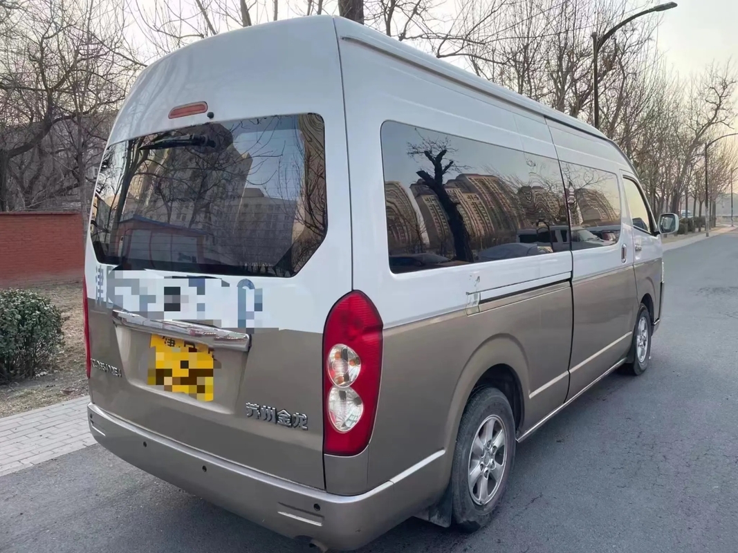 Benutzte der Shuttle-Packwagen-15 externe Schwingtür Champagne Color Front Engine Sitzhöher des Kleinbus-KLQ6540