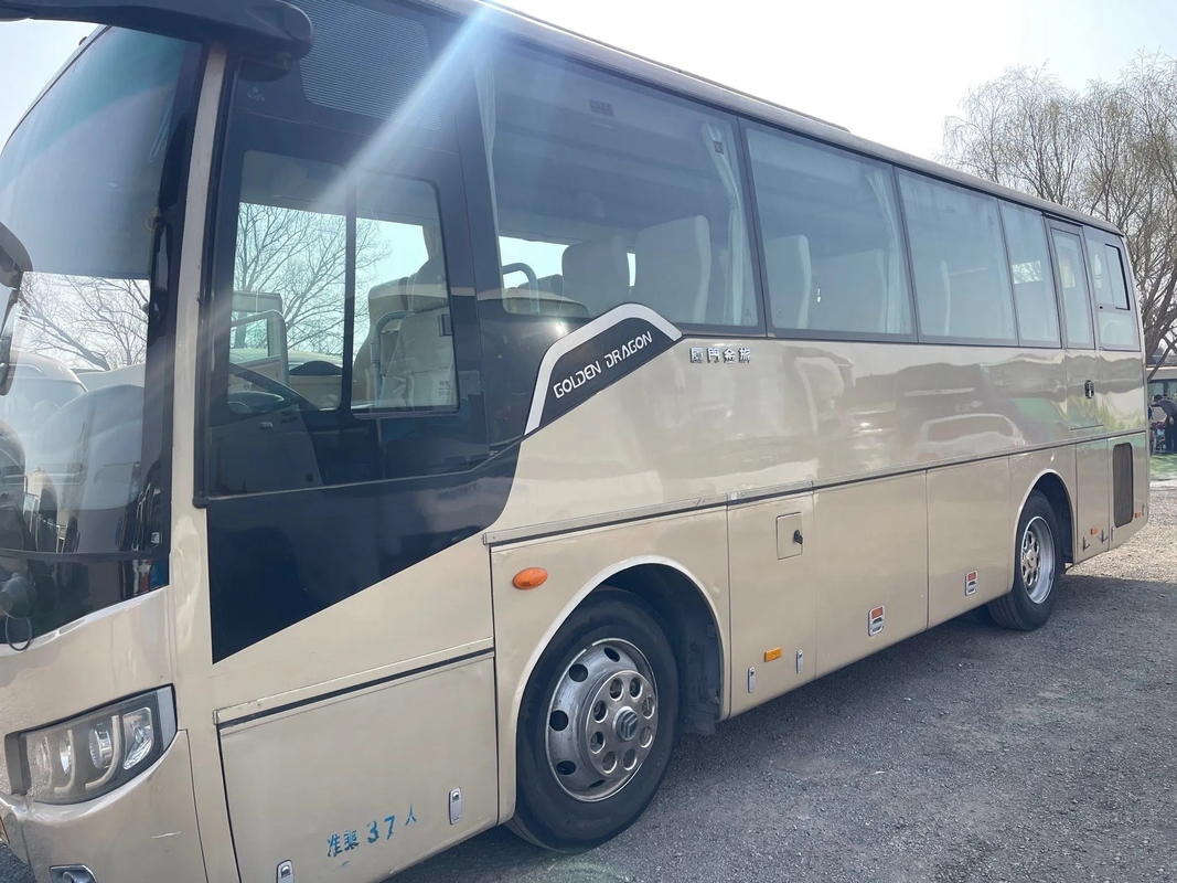 Alter Trainer-Bus 37 Heckmotor Sitzdes schaltgetriebe-LHD benutzte goldene Klimaanlage des Drache-XML6857