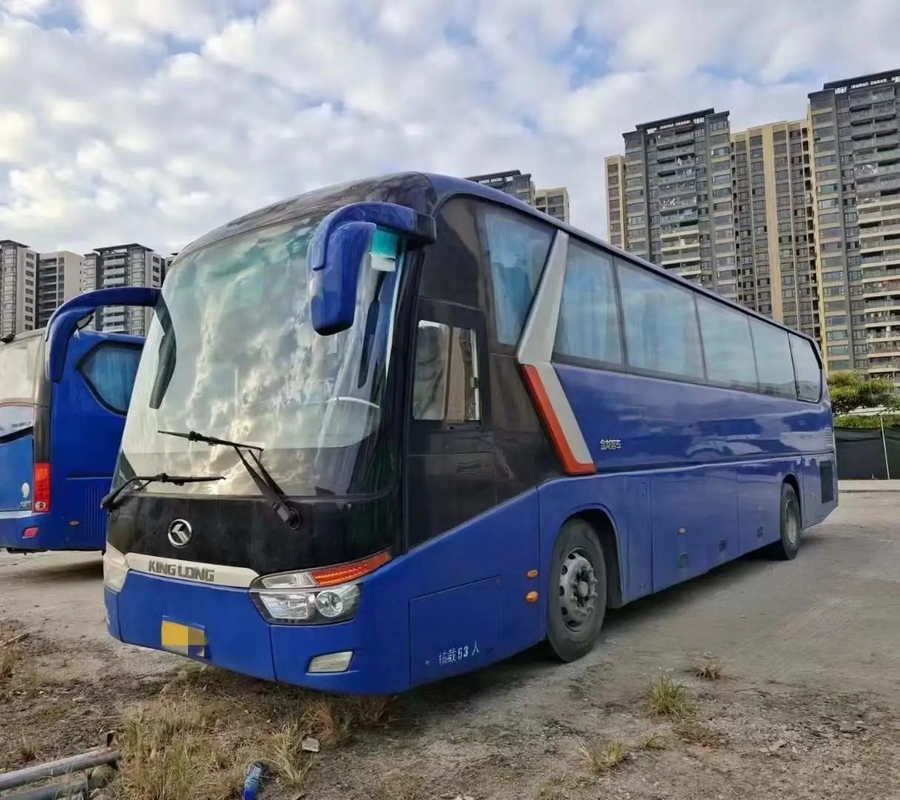 Benutzter Bus und Trainer Middle Door 12 Meter Sitz-Hand-Kinglong-Bus XMQ6129 an zweiter Stelle versiegelnd des Fenster-53