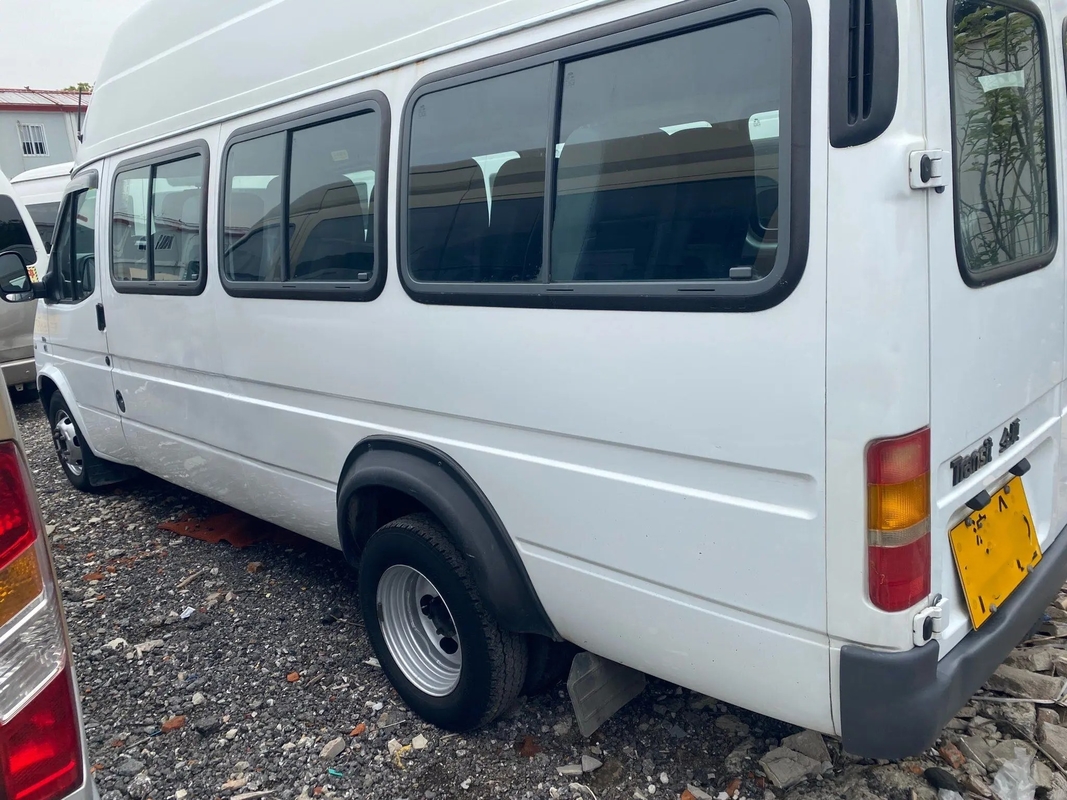 Benutzter Mini Bus-EURO IV das 17 Sitzhohe Dach Front Engine 6 Meter gleitendes Fenster-Sekunden-Hand Ford Tansit JX6600
