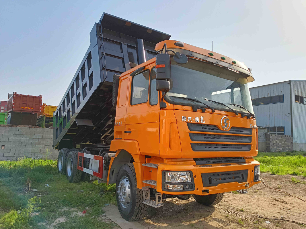 2. Hand-LKW-Flachdach-Kabine 8,7 Meter schnell des Getriebe-380hp 6×4 benutzte Kipplaster SHACMAN D'LONG F3000