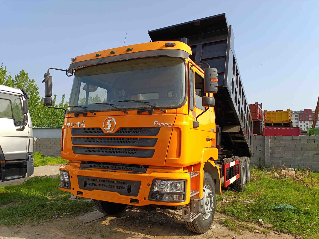 2. Hand-LKW-Flachdach-Kabine 8,7 Meter schnell des Getriebe-380hp 6×4 benutzte Kipplaster SHACMAN D'LONG F3000
