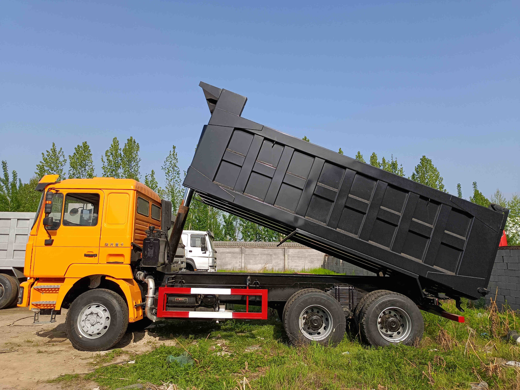 2. Hand-LKW-Flachdach-Kabine 8,7 Meter schnell des Getriebe-380hp 6×4 benutzte Kipplaster SHACMAN D'LONG F3000