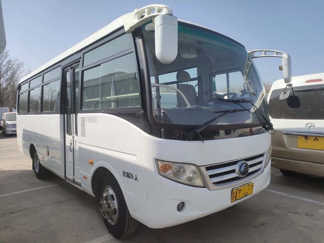 Benutzte kurze Sitze Front Engine Sliding Window der Bus-Falttür-26 7 Meter übergeben an zweiter Stelle Junge Tong Bus ZK6720D