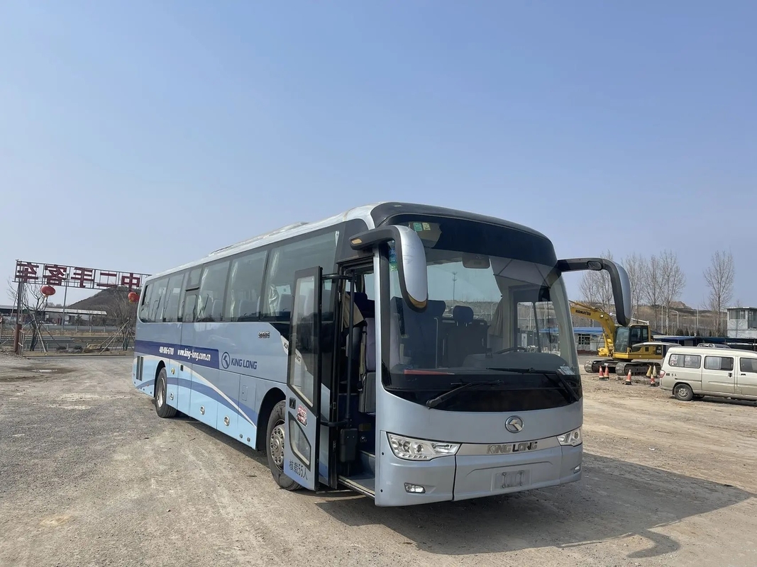 2. Hand-Bus 2016-jährige benutzte Sitz-Yuchai-Maschine der Kinglong-Bus-XMQ6120 hellblaue Farbe-48 12 Meter