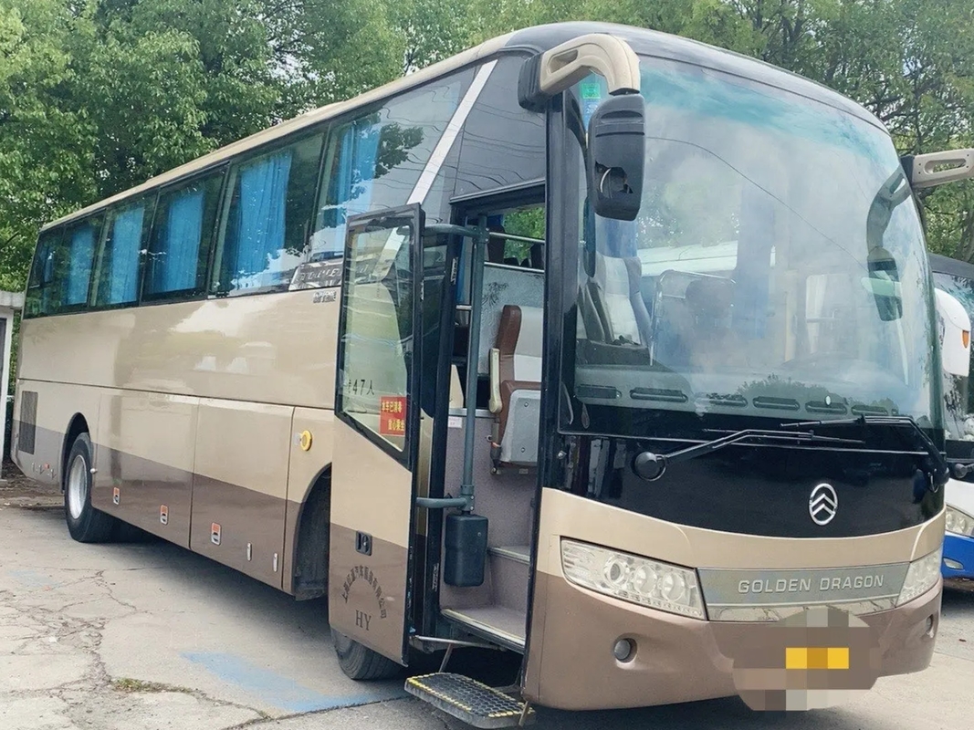 Benutzter Sitz-Yuchai-Maschinen-einzelne Tür-2. Handgoldener Drache XML6113 der Passagier-Bus-Airbag-Suspendierungs-47