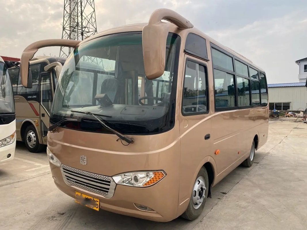Benutzte Sitzgleitendes Fenster-Front Engine Withs Mini Bus External Swinging Doors 25 A/C 2. Hand Zhongtong Lck6660d