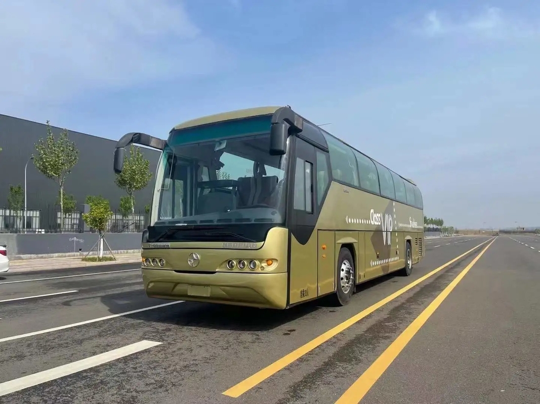 Benutzte Handels- des Bus-39 goldene Farbmittlere Beifahrertür Sitz-Weichai-Maschinen-336hp 12 Beifang-Meter Bus-BFC6120