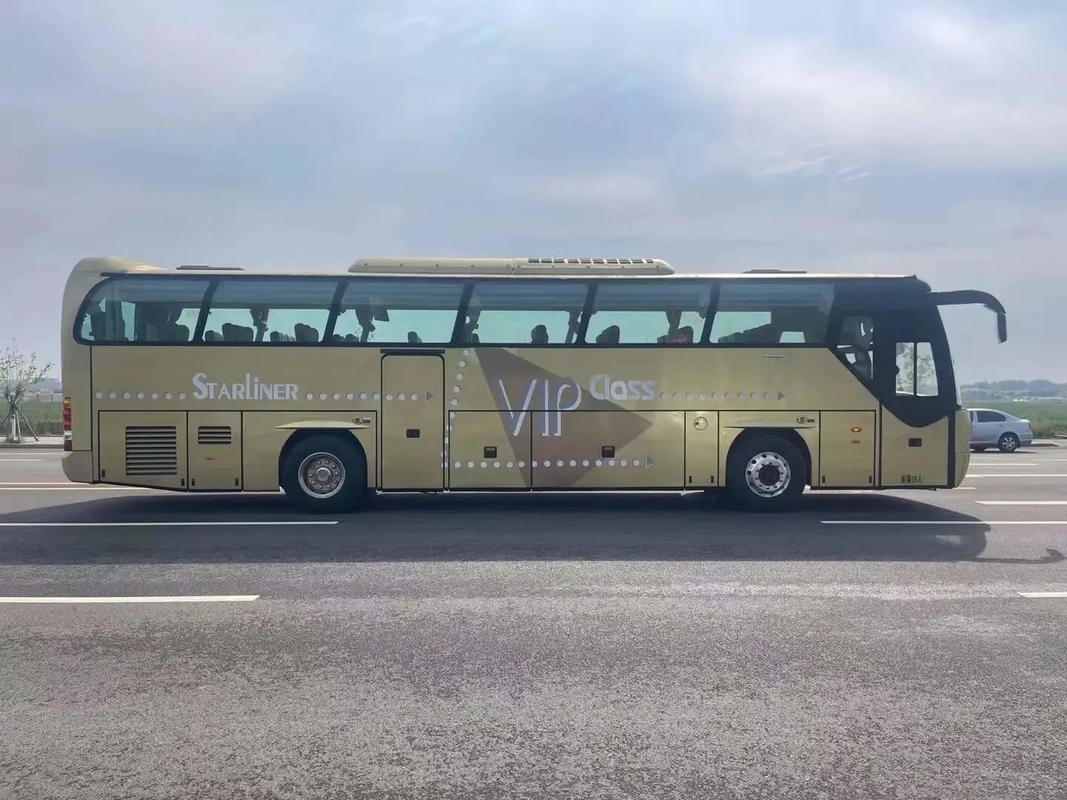 Benutzte Handels- des Bus-39 goldene Farbmittlere Beifahrertür Sitz-Weichai-Maschinen-336hp 12 Beifang-Meter Bus-BFC6120