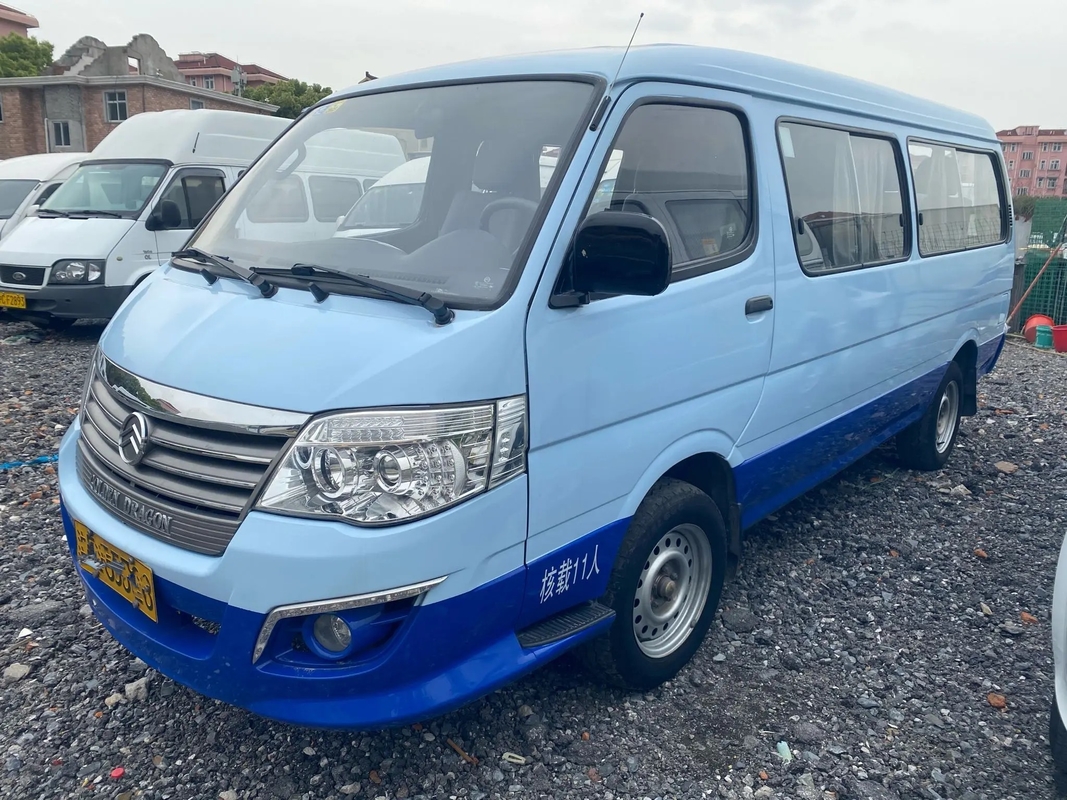 Benzinmotor LHD benutzter Kleinbus-weiße und blaue der Farbe11 Sitzgoldener Dragon Hiaces XML6532 des Sitzer-12