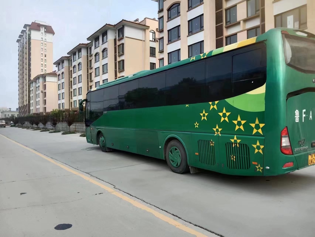 Sitz-Luxus- Zug-Green Colors der Langstrecken- Bus-55 Hand-Yutong-Bus ZK6127 2017-jähriger Schaltgetriebe-zweite