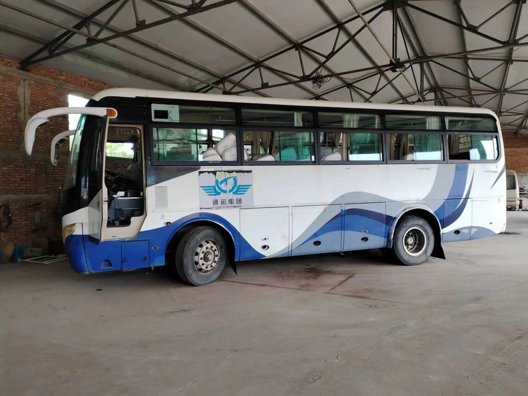 Benutzter Shuttle-Bus Front Engine 41 setzt gleitendes Fenster-Klimaanlagen-Blattfeder-2. Yutong-Kleinbus ZK6892D
