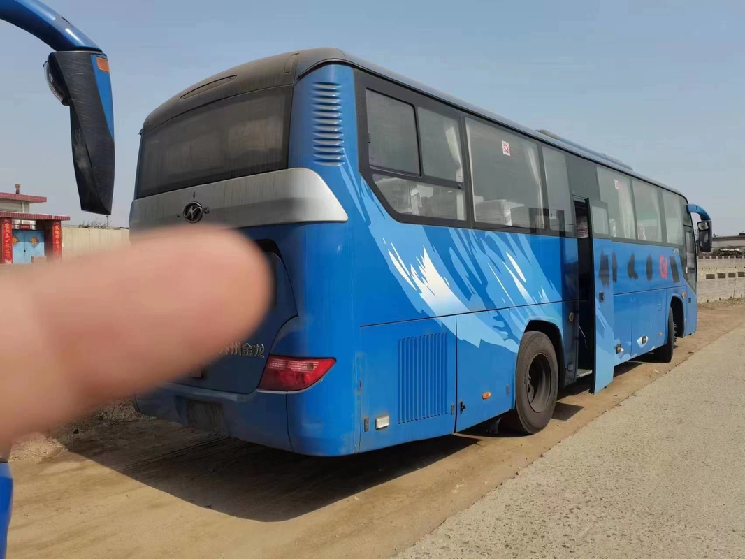 Benutzter Diesel- der Bus-blauer Farbe-59 Sitzplan-2. Hand-Antriebs-höherer Bus KLQ6115 Sitz-Yuchai-Maschinen-280hp 2+3