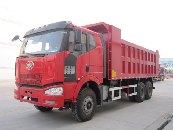 Benutzte Antriebs-Modus-flache Kabine EURO II der Kipplaster-6×4 Zylinder FAW Tipper Truck RHD Emissionsgrenzwert-6