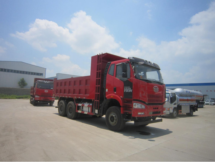 Benutzte Antriebs-Modus-flache Kabine EURO II der Kipplaster-6×4 Zylinder FAW Tipper Truck RHD Emissionsgrenzwert-6