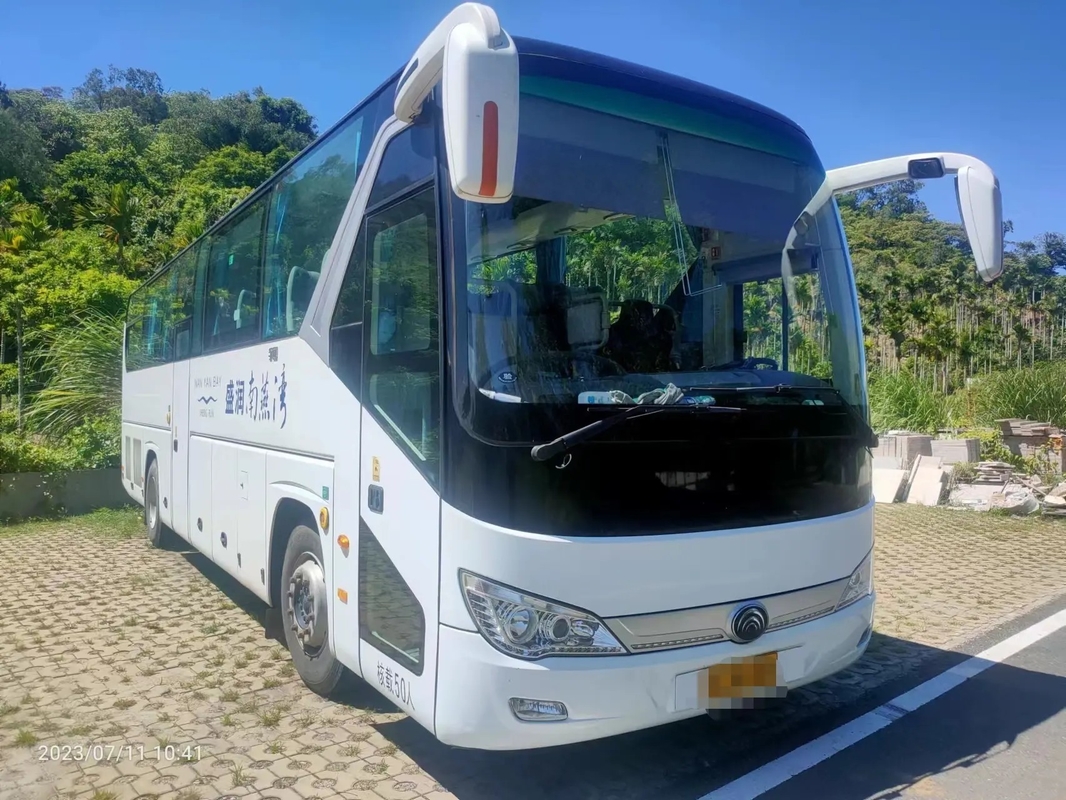 Verwendete Personenwagen Blattfeder 50 Sitz-Doppeltüren-seltener Maschinen-links-Hand-Antriebs-2. Hand-Yutong-Bus ZK6119