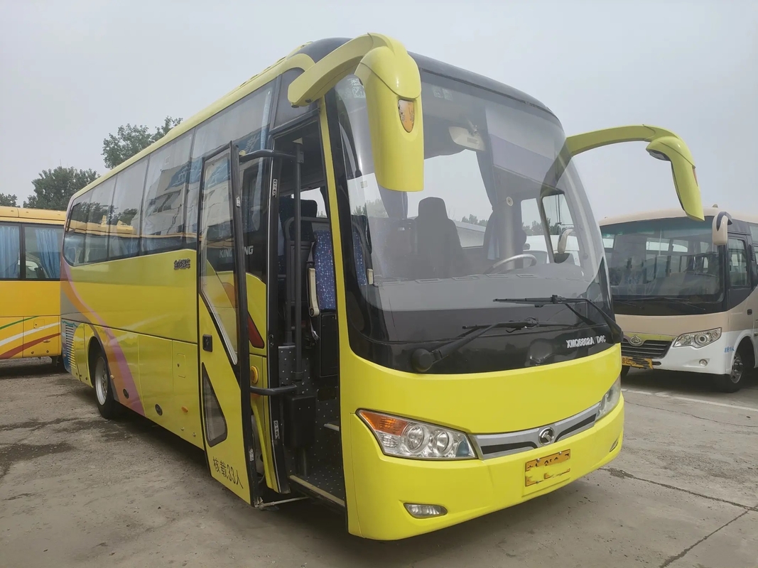 Benutzter 2015-jähriges 33 Sitz-einzelnes Tür-Gepäckraum-Dichtungs-Fenster-2. Hand-Kinglong-Bus XMQ6802 Mini Coachs