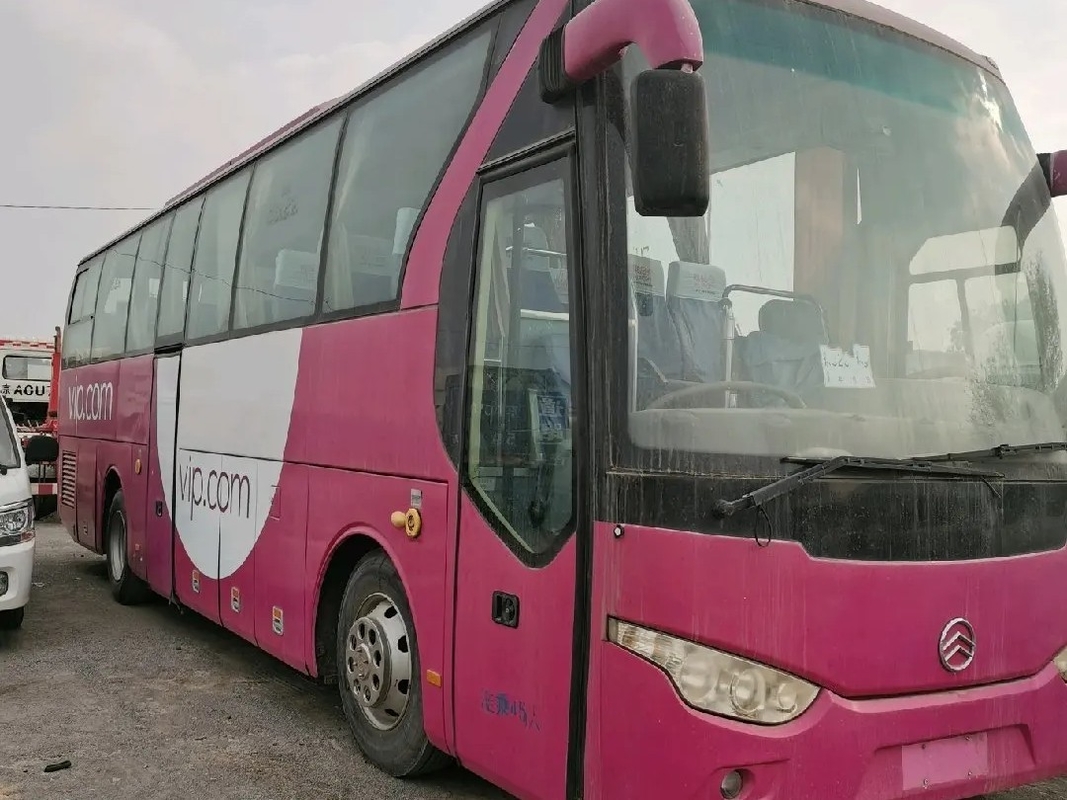 Benutzte Sitzklimaanlagen-Blattfeder-seltene Maschine goldenes Dragon Bus XML6103 Bus-Zug-Double Passenger Doors 45