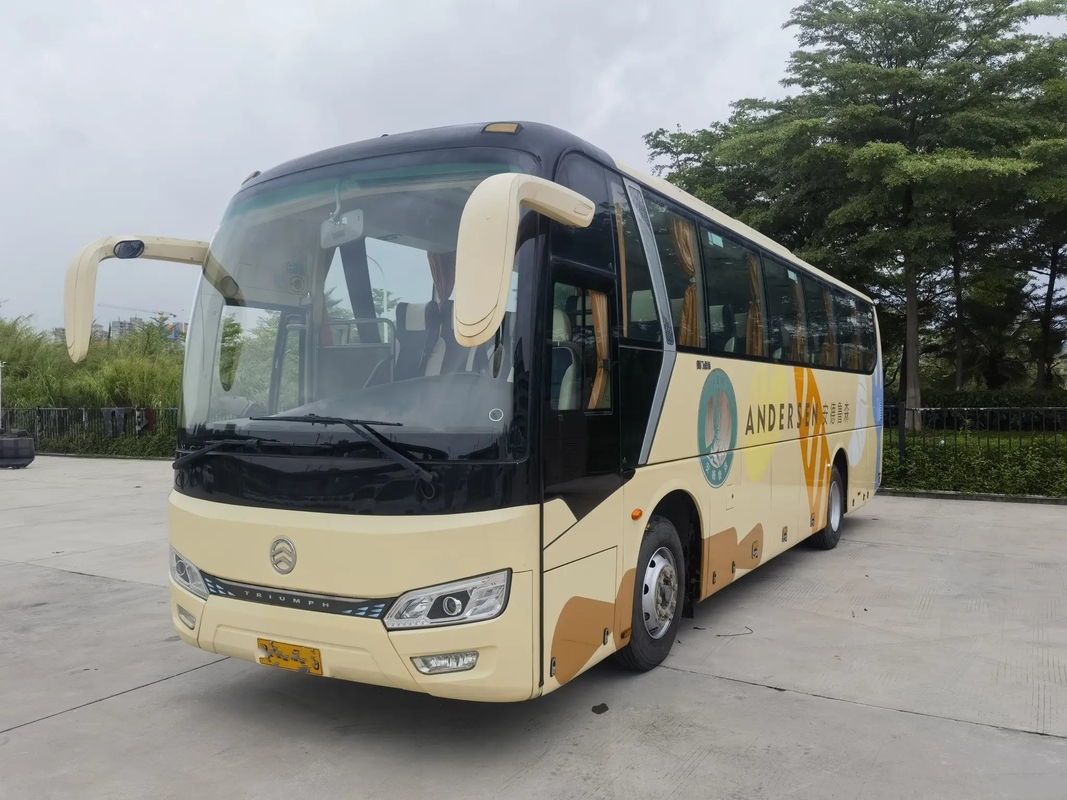 Benutzter Luxussitzgepäckraum-2018-jähriger A/C goldener Drache XML6102 des bus-Schaltgetriebe-46