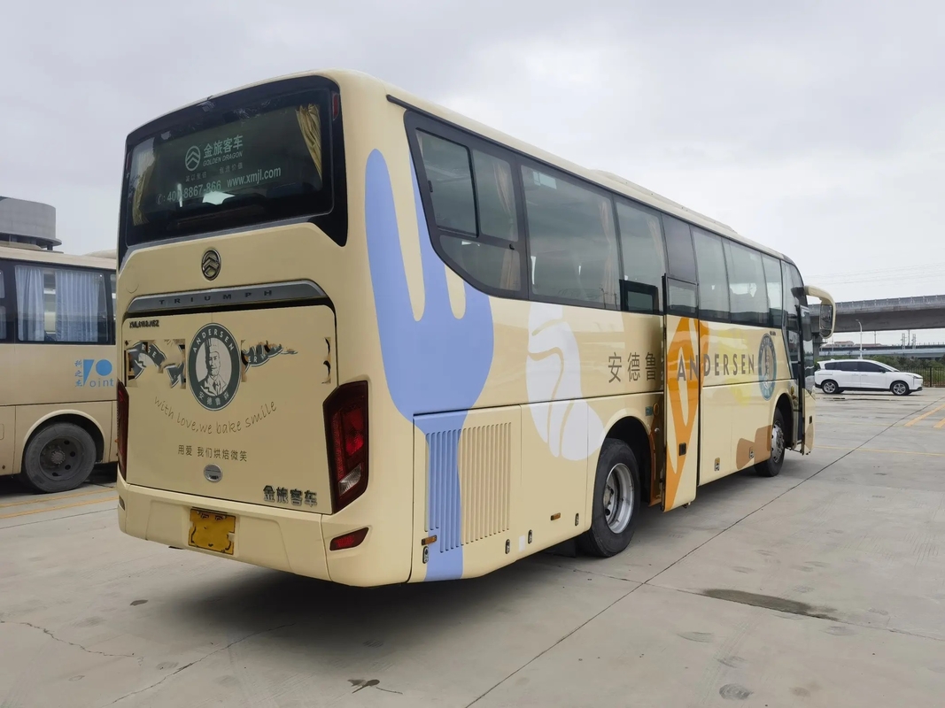 Benutzter Luxussitzgepäckraum-2018-jähriger A/C goldener Drache XML6102 des bus-Schaltgetriebe-46