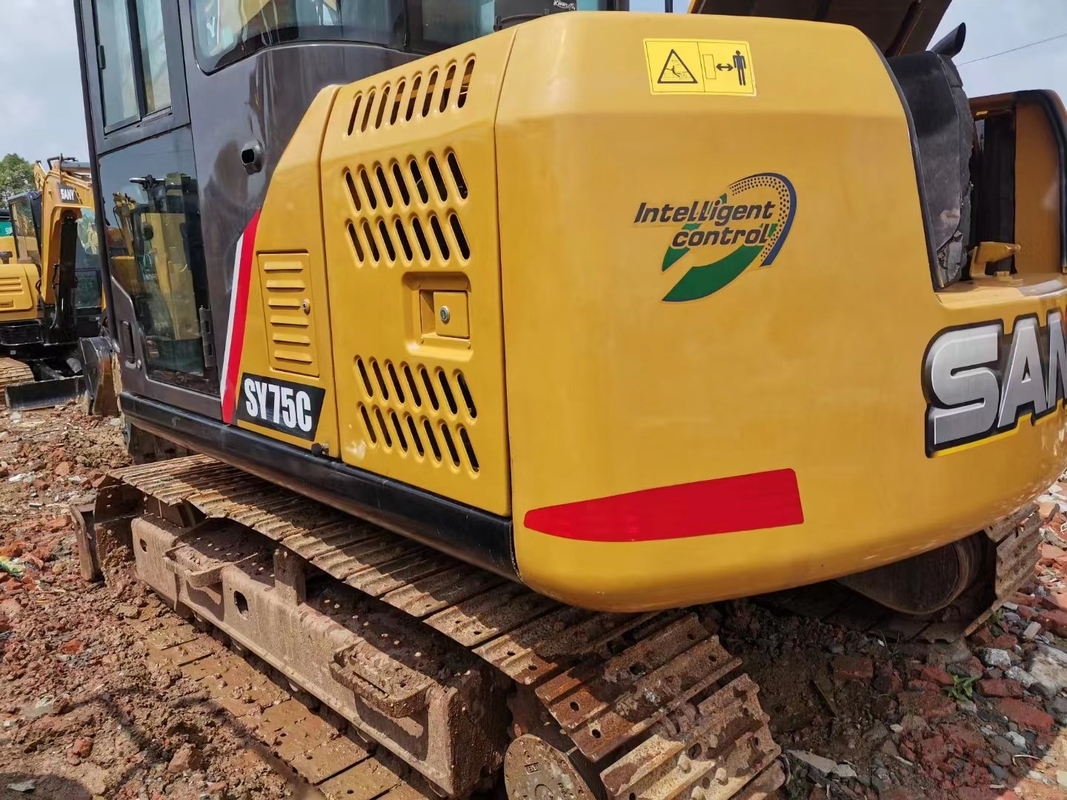 Zweite Hand-LKW 7 benutzten SANY-Tonnen Bagger-Isuzu Engine 4 Zylinder die Kraftstofftank-Kapazität 150L