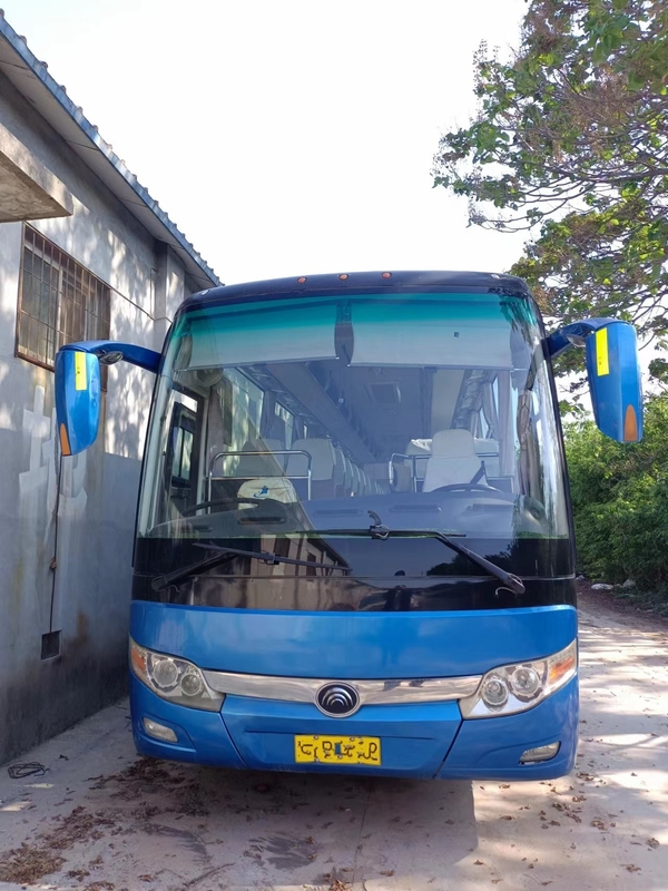 Sitzdoppeltüren Sekunden-Handreisebus Weichai-Maschinen-55, die Fenster 11,5 Meter der benutzten jungen Zangen-ZK6127 versiegeln