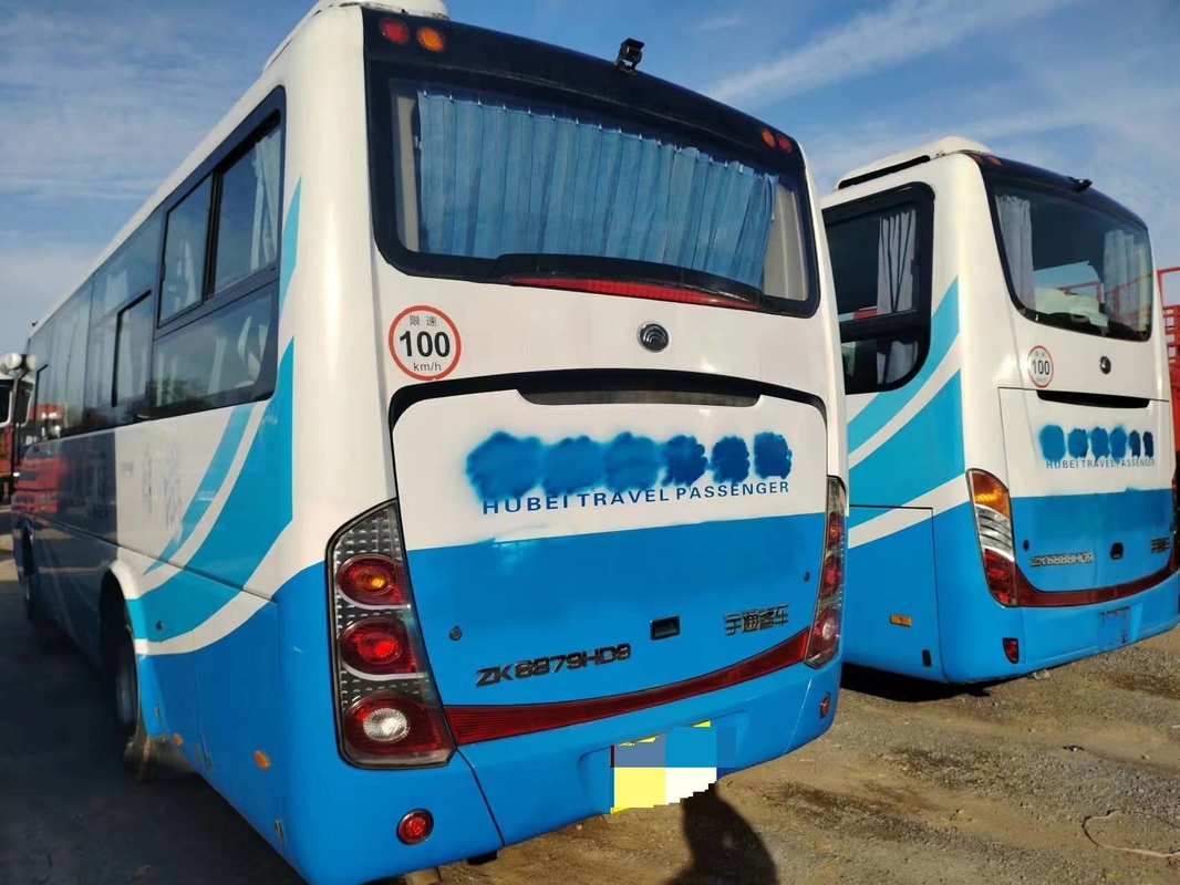 Youngtong 39 Sitzplätze Gebraucht Shuttle Bus ZK6879 Blatt Feder Eintür gut A / C