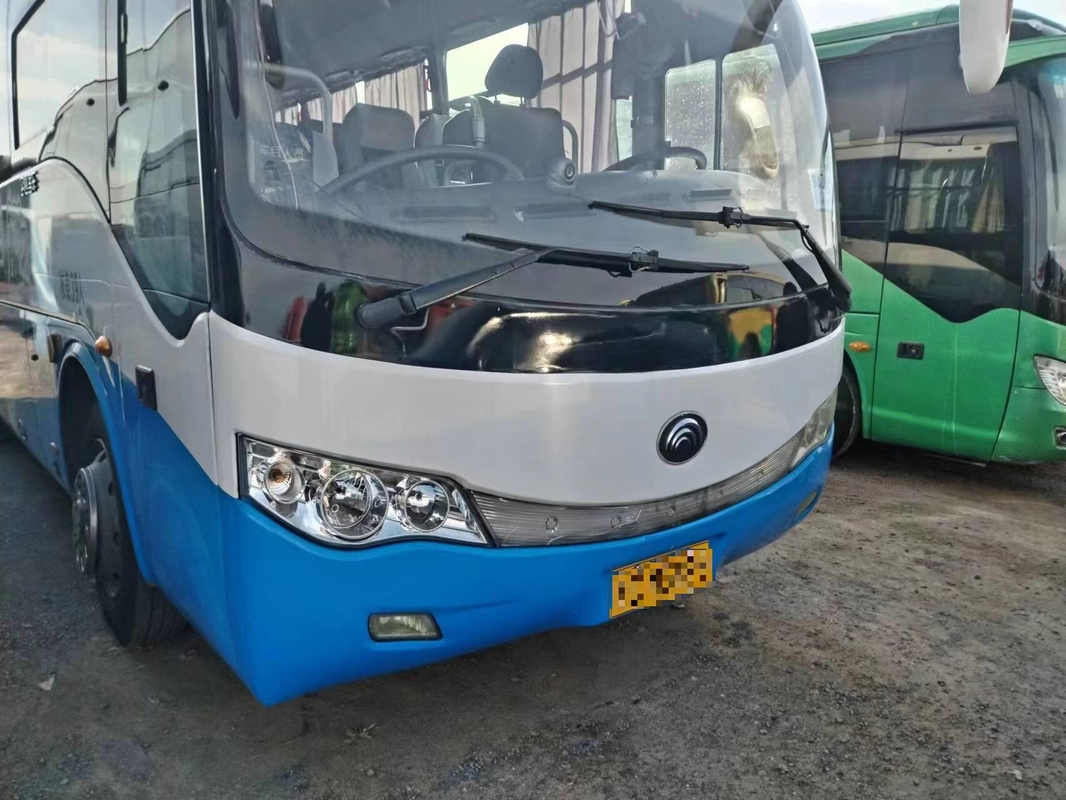 Youngtong 39 Sitzplätze Gebraucht Shuttle Bus ZK6879 Blatt Feder Eintür gut A / C