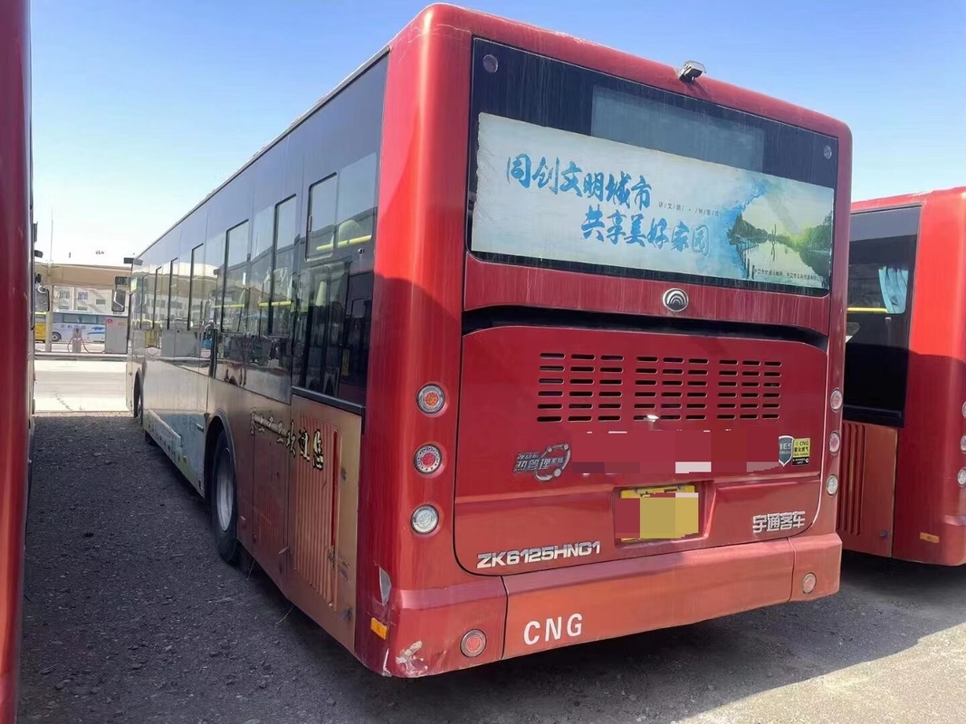 49 Sitzplätze Gebrauchtstadtbus 100 Passagiere Yutong Zk6125 Cng Motor Doppeltür