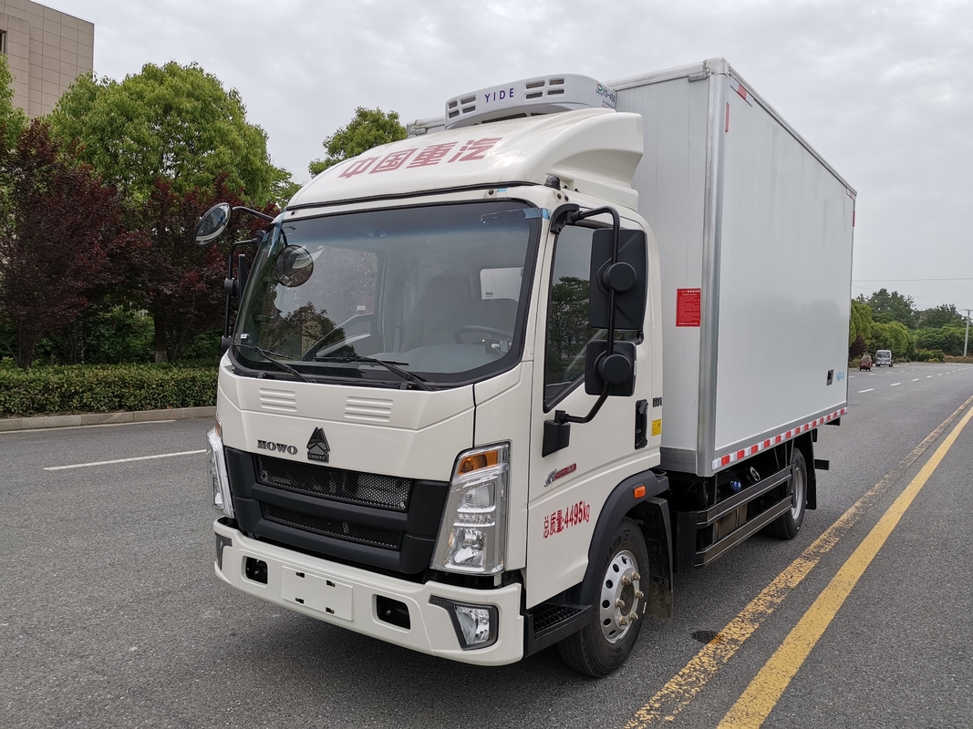160 PS Lkw mit Kühlung Howo 18 Kubikmeter Van Weichai Motor 4*2 Antriebsmodus