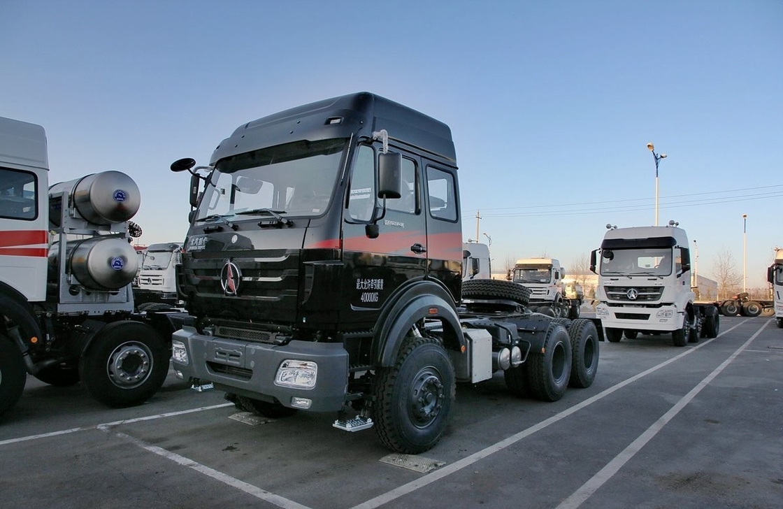 6x4 Gebraucht Traktor Lkw Beiben Traktorkopf 336 PS Hochdach LHD / RHD