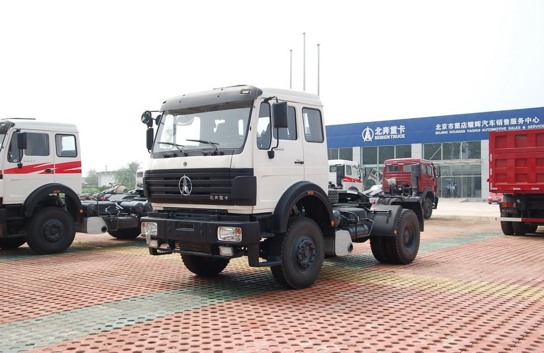 6 Reifen Gebraucht mittelgroße Lastwagen 4*2 Beiben Kopf Traktor 300 PS Flachdach Euro 3