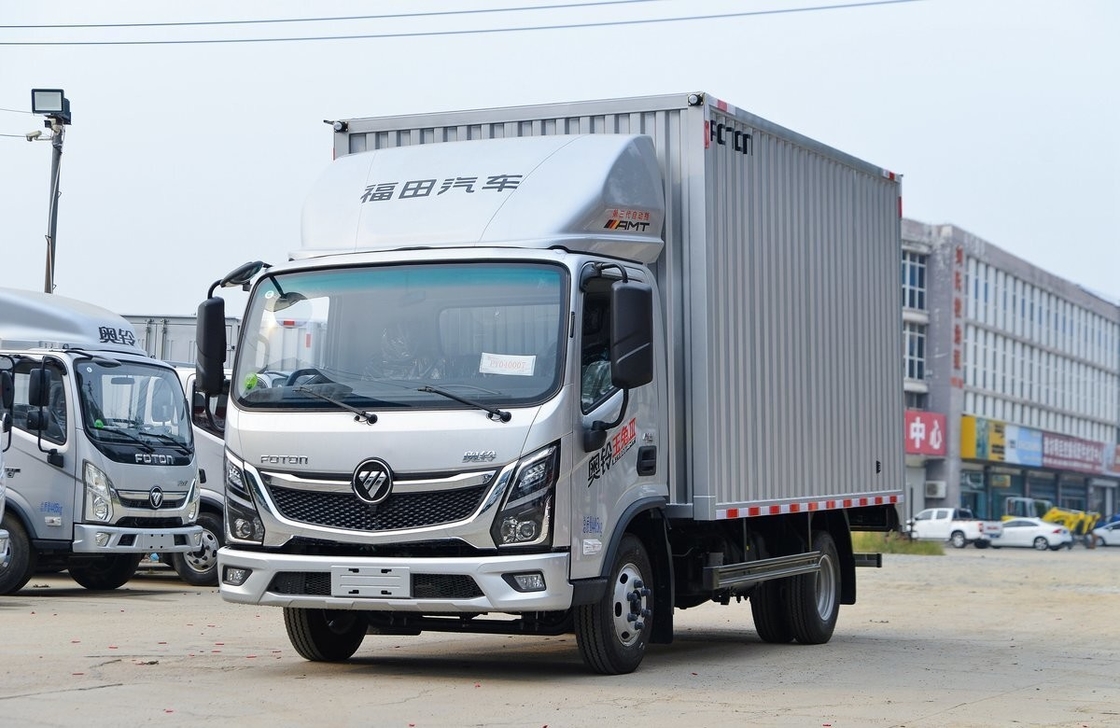 Foton-LKWs mit 4,14 Meter langen Box-Doppelreifen