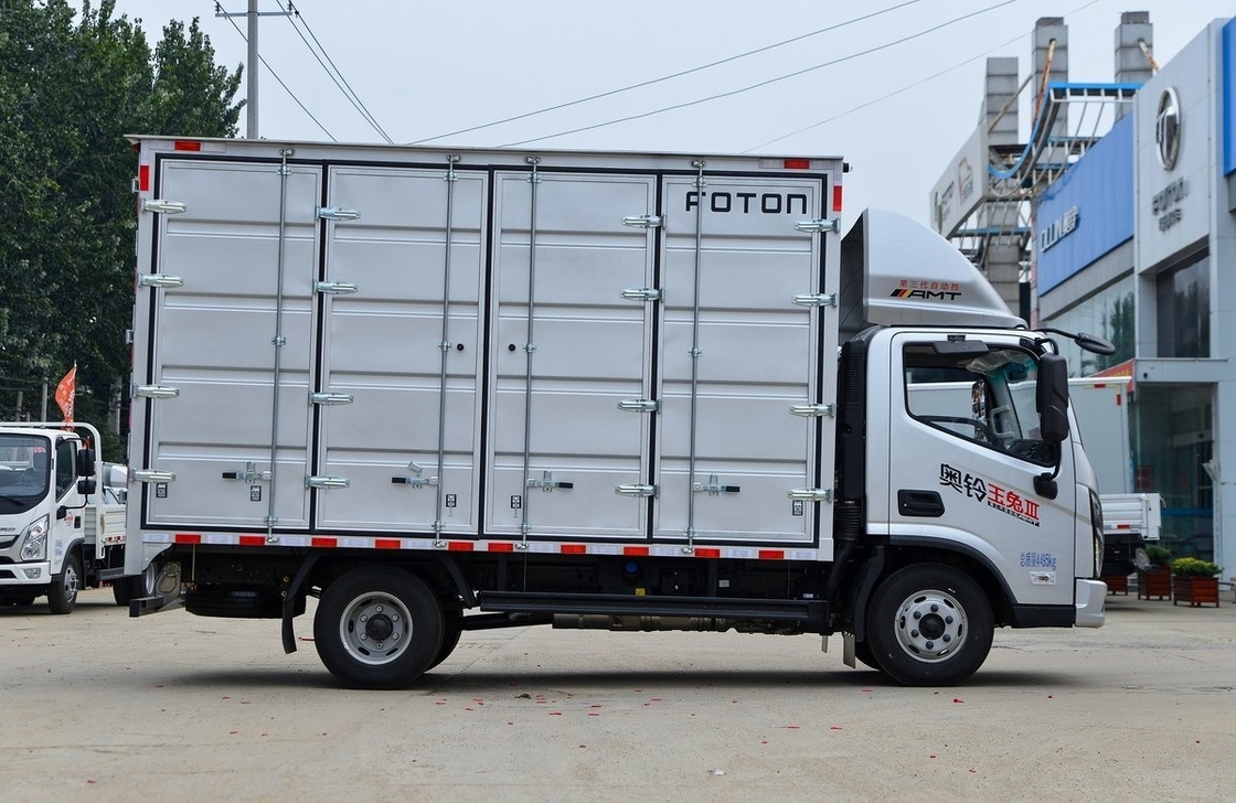 Foton-LKWs mit 4,14 Meter langen Box-Doppelreifen