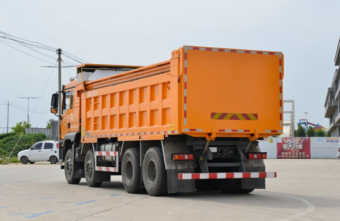 Gebraucht 8*4 Dump Truck zum Verkauf Shacman 430 PS CNG Motor M3000S 11 Meter lang A/C