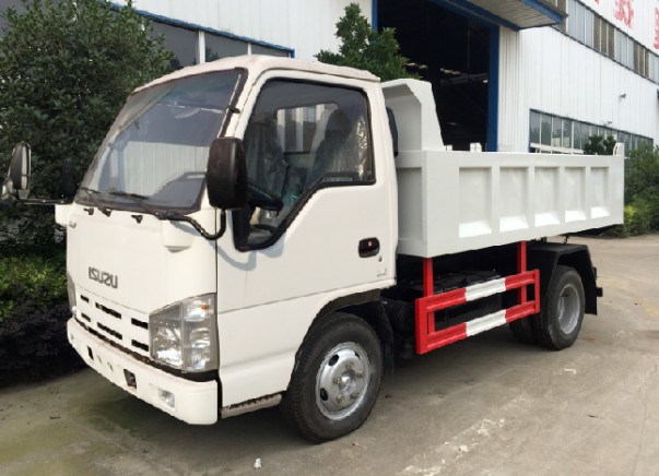 Gebrauchtes 3t Kipper Truck ISUZU 4*2 Kleines Dumper Euro 4 Mehrfach-Blattfedern 5 Schnellgetriebe