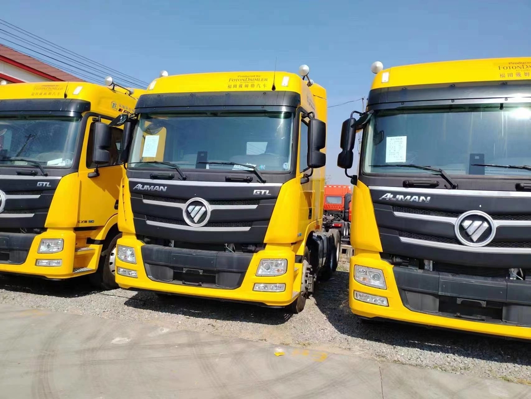 Neue Traktoren 6*4 Foton GTL Pferd 510 PS Gelb Farbe 10 Reifen Automatik 2021 Jahr